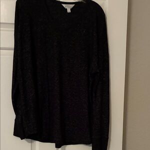 Market & Spruce Charcoal Knit Top
